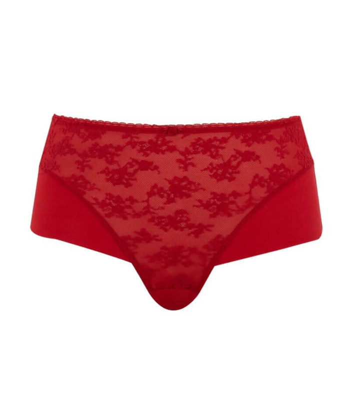 Panache Tango Lace Deep Brief - Scarlet Knickers
