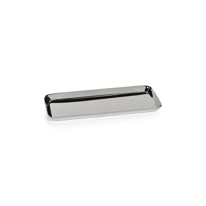 Park Lane Rectangle Tray - Polished Nickel - Trays by Carlyle Avenue