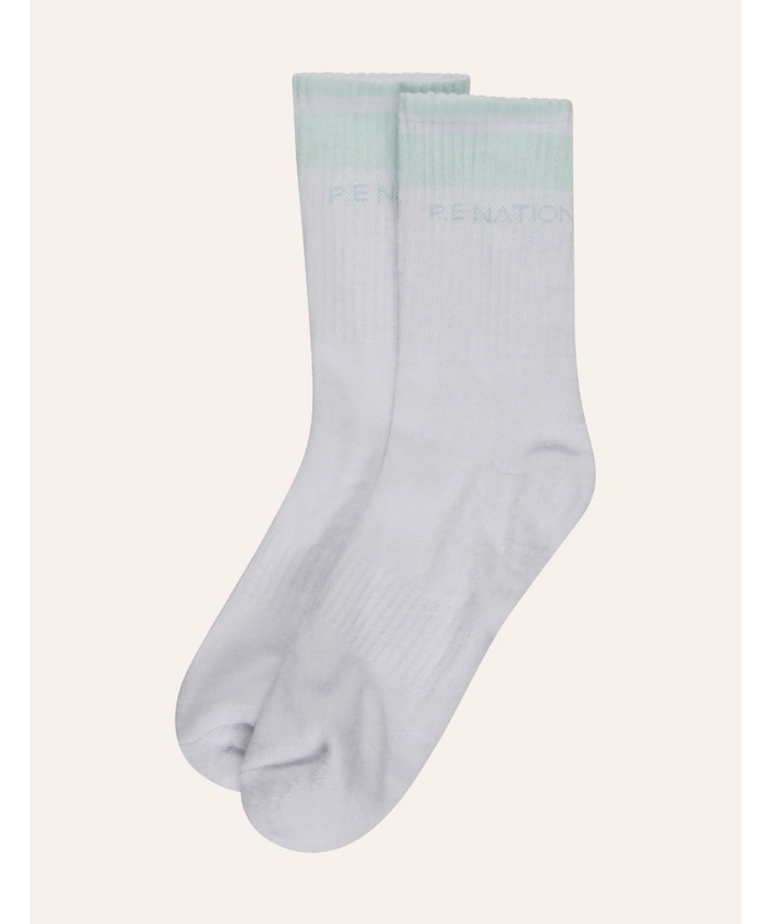P.E Homeage Sock (Optic White/Hint of Mint)