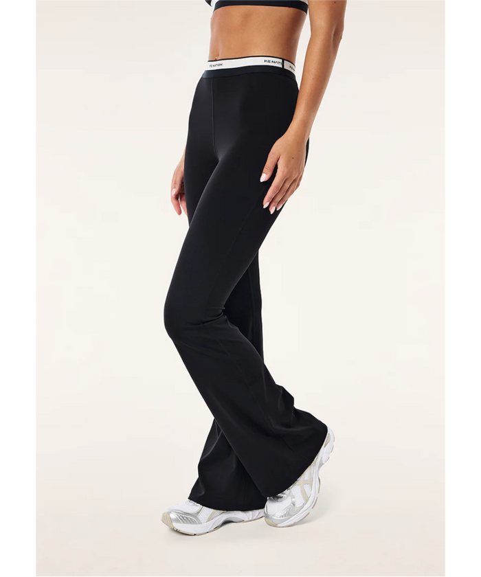 P.E Nation Avant Flare Legging (Black/Whisper White)