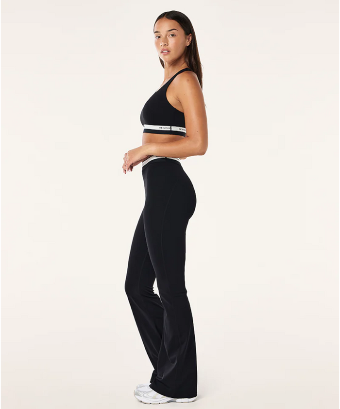 P.E Nation Avant Flare Legging (Black/Whisper White)