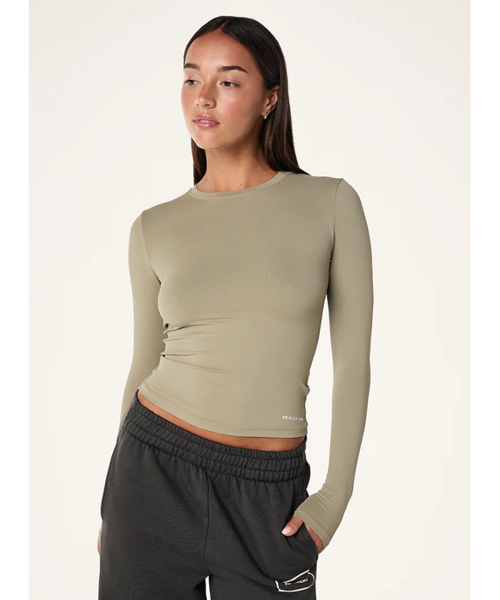 P.E Nation Foundation LS Top (Silver Sage)