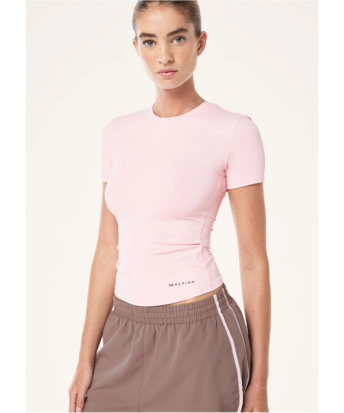 P.E Nation Foundation SS Tee (Chalk Pink)