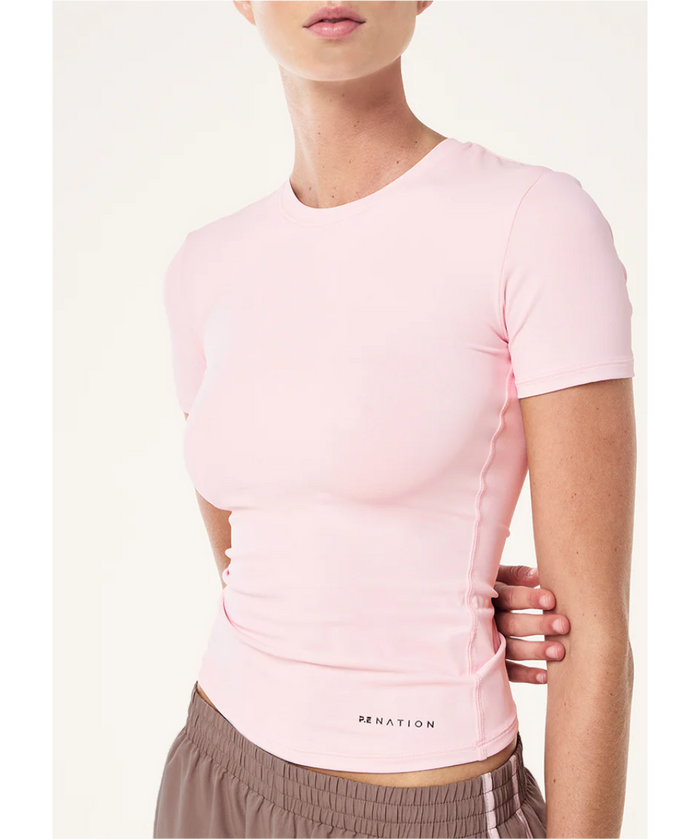 P.E Nation Foundation SS Tee (Chalk Pink)