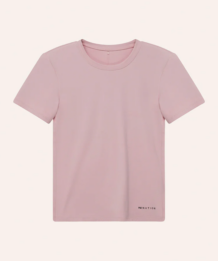 P.E Nation Foundation SS Tee (Chalk Pink)