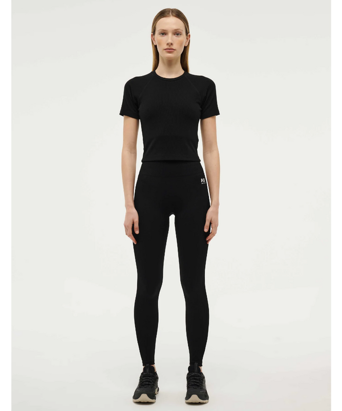 P.E Nation Freeplay Short Sleeve Ribbed Tee (Black)
