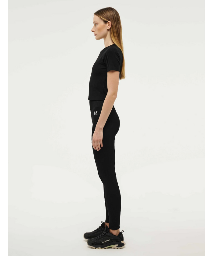 P.E Nation Freeplay Short Sleeve Ribbed Tee (Black)