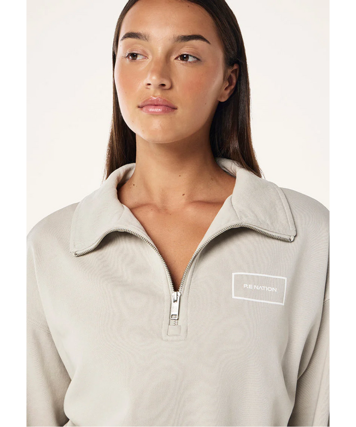 P.E Nation Tranquillity Zip Sweat (Washed Moonstruck)