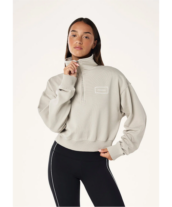 P.E Nation Tranquillity Zip Sweat (Washed Moonstruck)