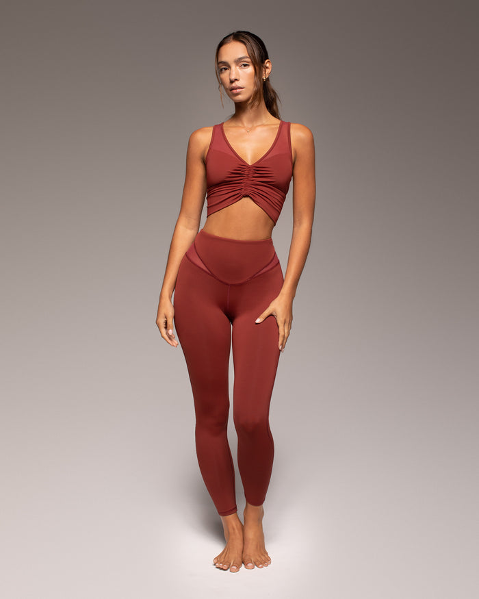 Peak Legging - Terracotta
