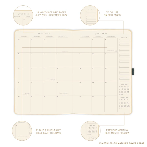 Peanuts 18-Month Vegan Leather Planner