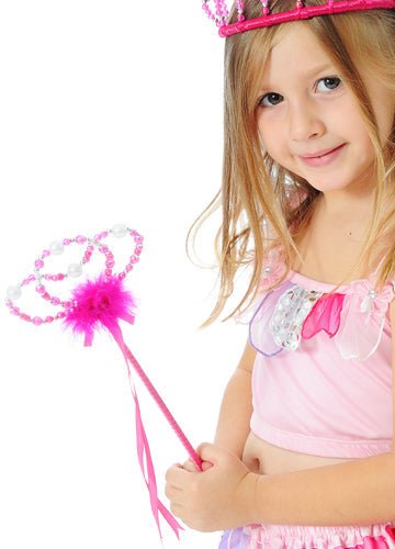 Pearl princess wand x 6 - letsdressup.com.au - Girls Accessories