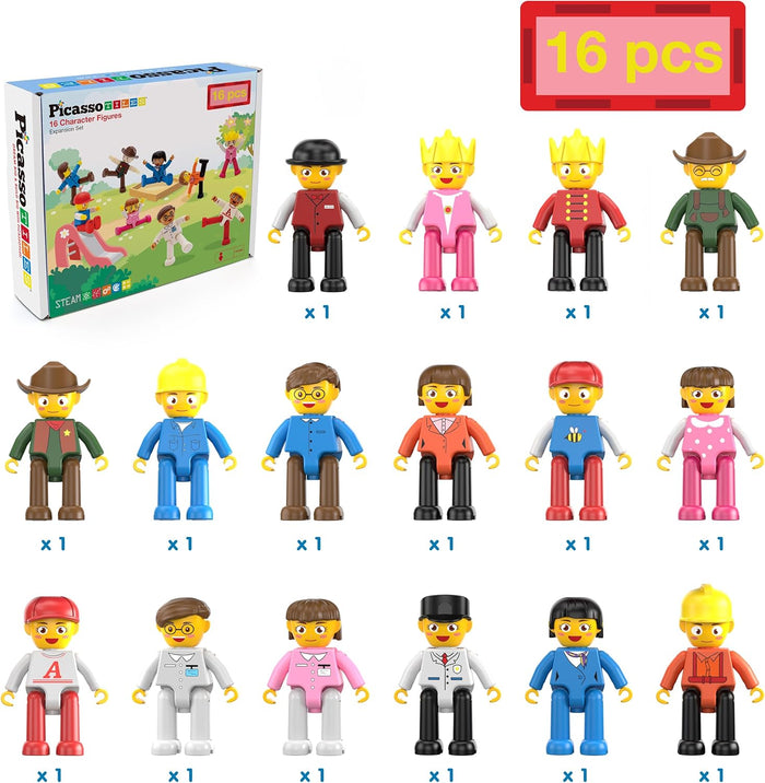 Picasso Magnetic Character Figures 16-Pieces