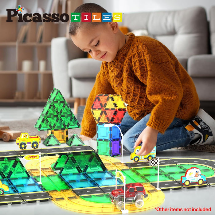 Picasso Magnetic Tiles Highway Printed Set 16-Pieces