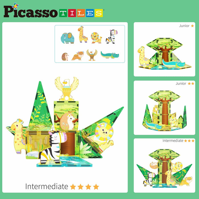 Picasso Magnetic Tiles Safari Set 26-Pieces
