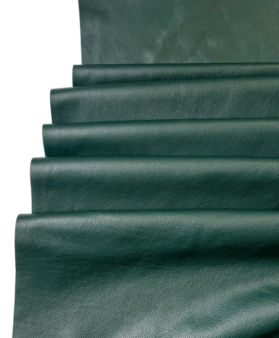 Pine Green Full-Aniline Cowhide shown in a full product view