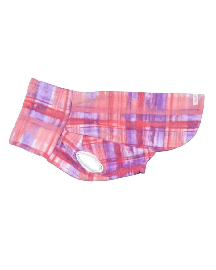 Jax & Molly's 'Pink & Purple Watercolor Plaid' Dog sweater