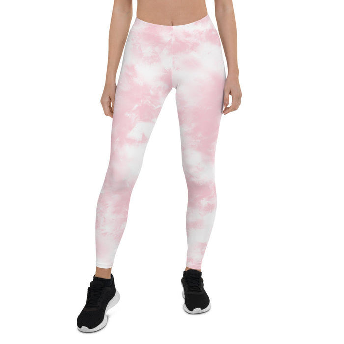 Pink Tie Dye Print Leggings