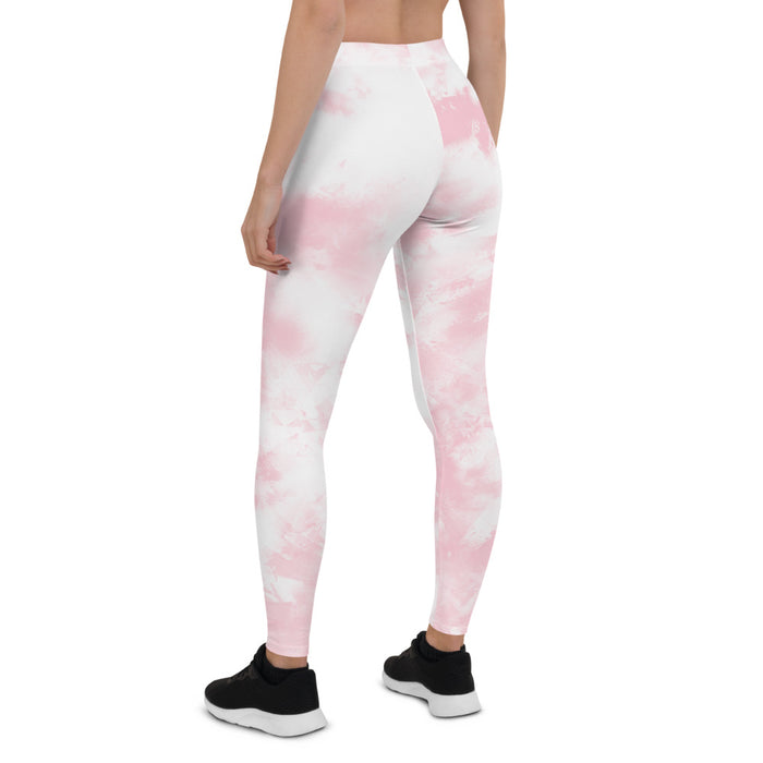 Pink Tie Dye Print Leggings
