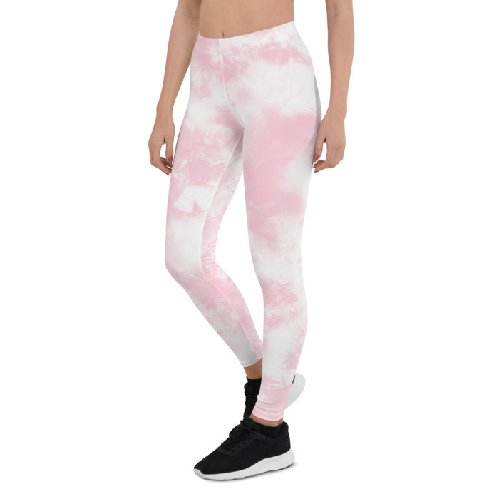 Pink Tie Dye Print Leggings