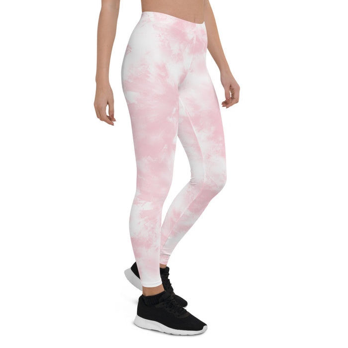 Pink Tie Dye Print Leggings