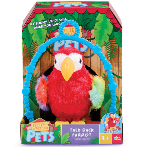 Pitter Patter Pets Talk Back Parrot