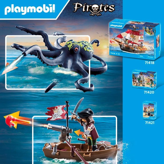 Playmobil 71419 - Pirates Battle with the Giant Octopus