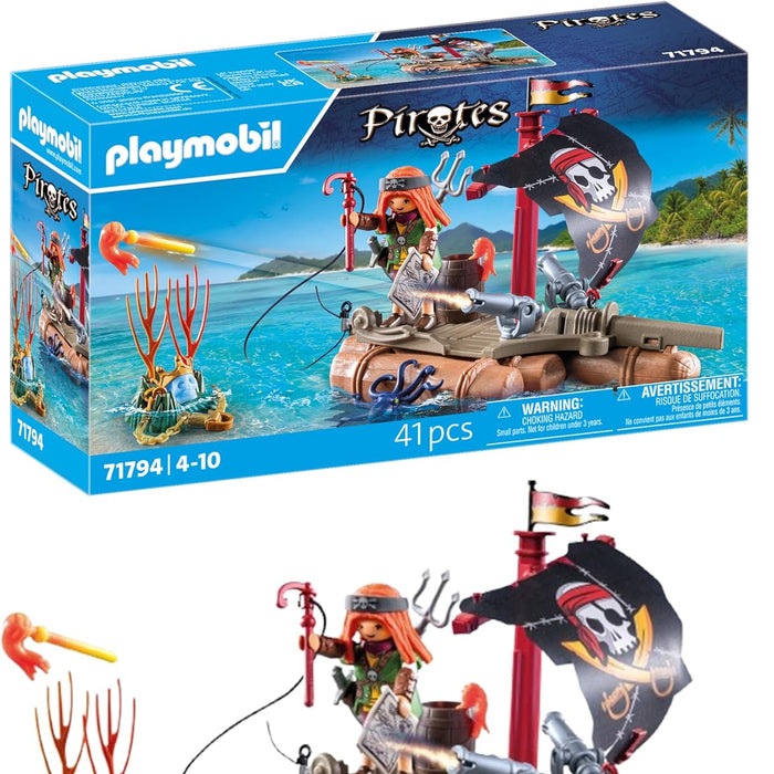 Playmobil 71794 - Pirate Raft with Treasure