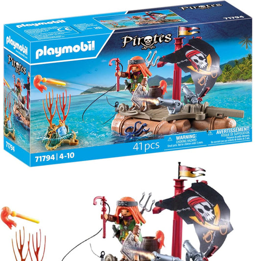 Playmobil 71794 - Pirate Raft with Treasure