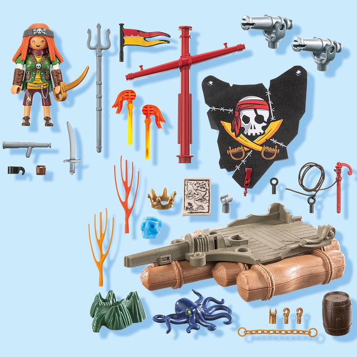 Playmobil 71794 - Pirate Raft with Treasure