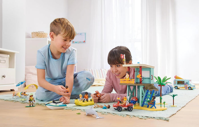 Playmobil 71903 - Lifeguard Tower with Beach Buggy