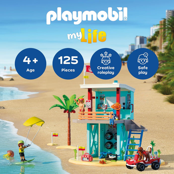 Playmobil 71903 - Lifeguard Tower with Beach Buggy