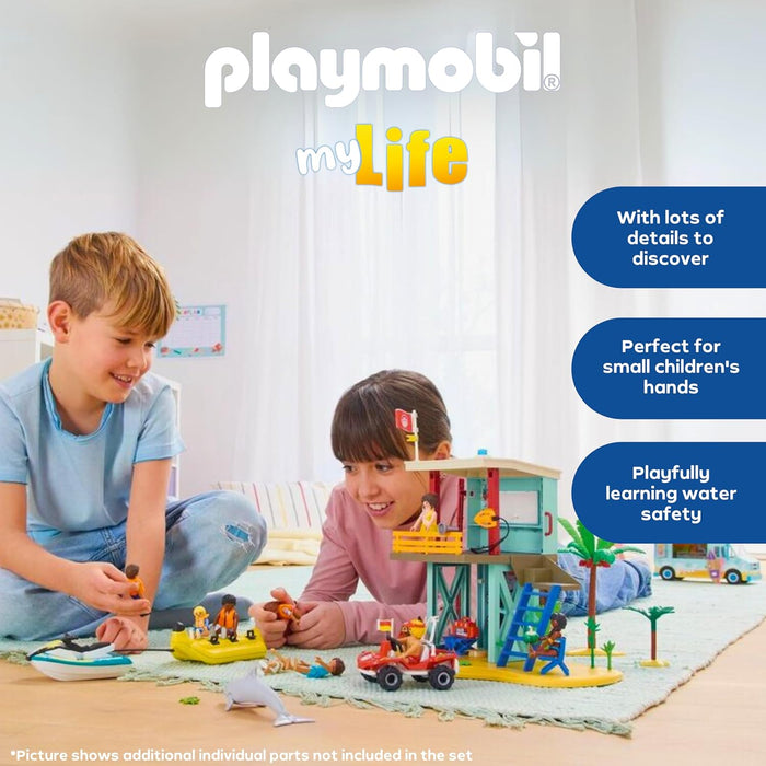 Playmobil 71903 - Lifeguard Tower with Beach Buggy