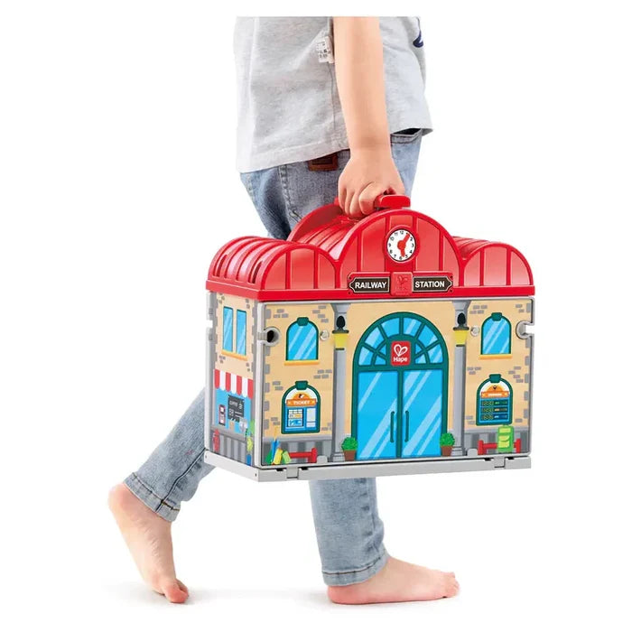 Portable Train Station Set