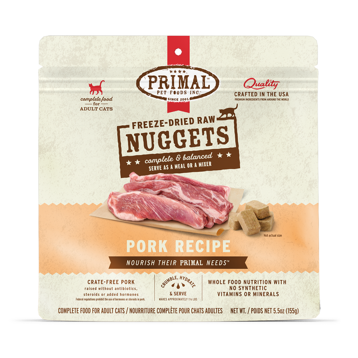 Primal Raw Freeze-Dried Pork Cat Food