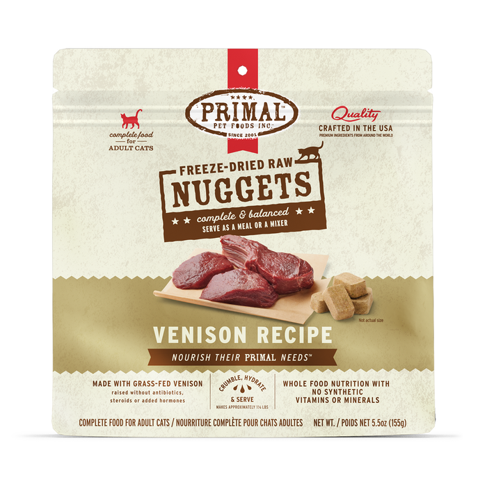 Primal Raw Freeze-Dried Venison Cat Food