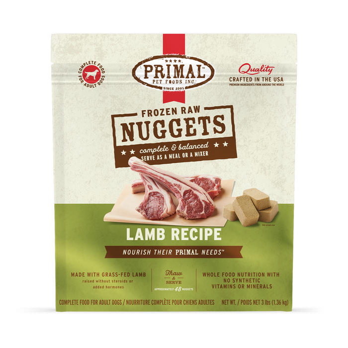 Primal Raw Frozen Lamb Dog Food