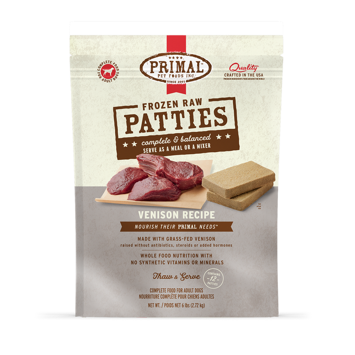 Primal Raw Frozen Venison Dog Food