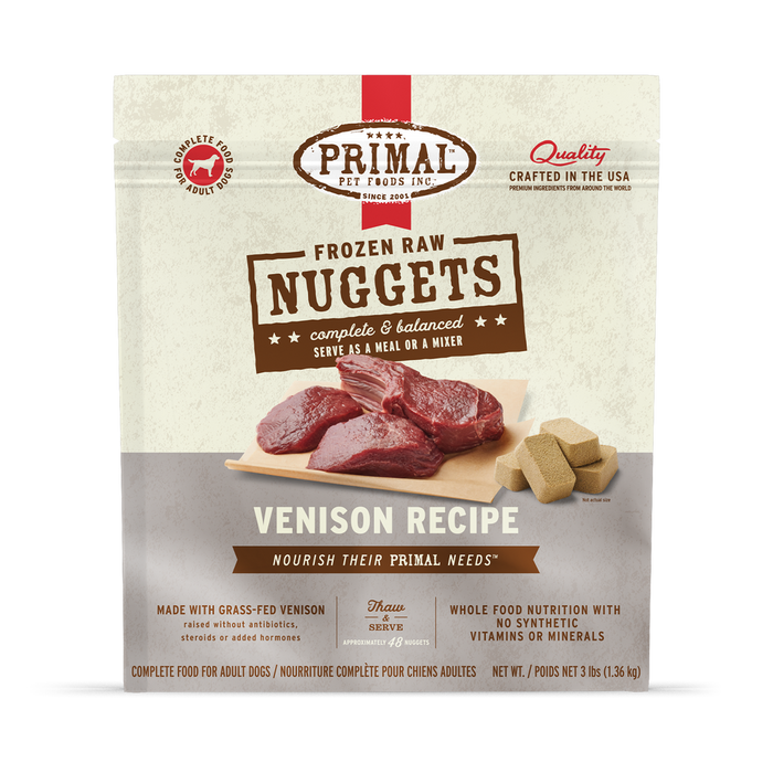 Primal Raw Frozen Venison Dog Food