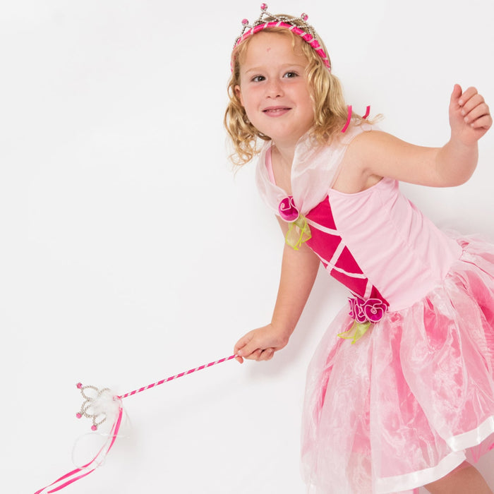 Princess Crown + Tiara Set - Hot Pink
