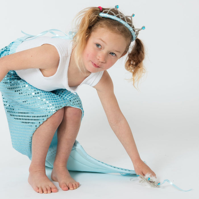 Princess Crown + Tiara Set - Light Blue