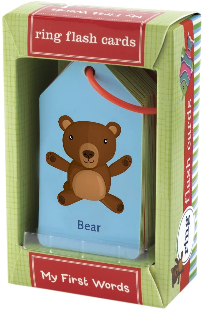 My First Word Ring Flash Cards Box on a white background