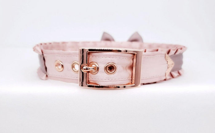 Rose Gold and Latte BDSM Collar