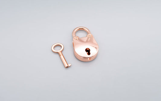 Rose Gold Nickel Free Bear Lock