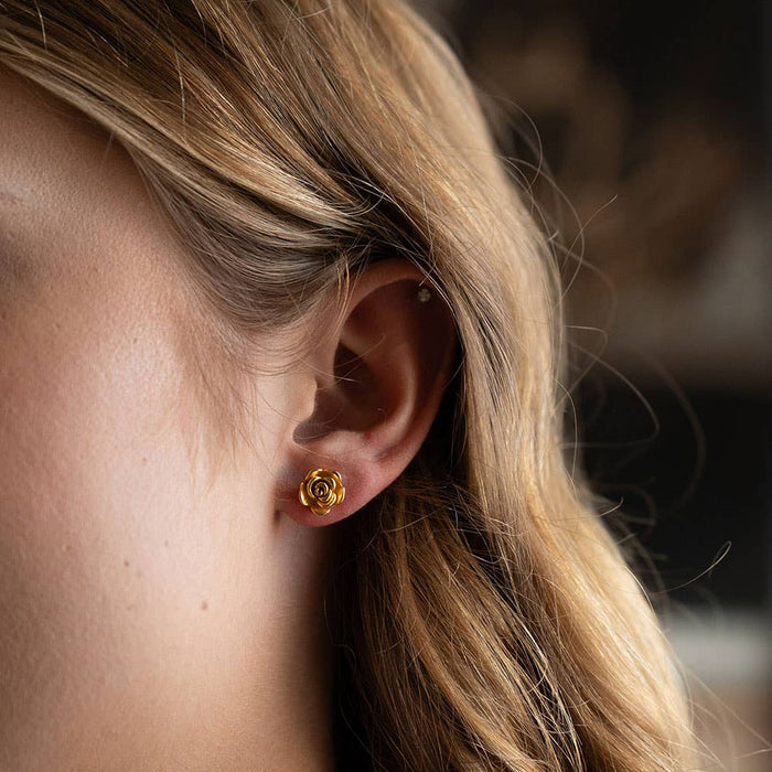 Rose Stud Earrings