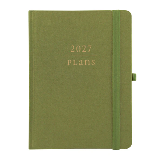 Sage 18-Month Fabric-Bound Planner