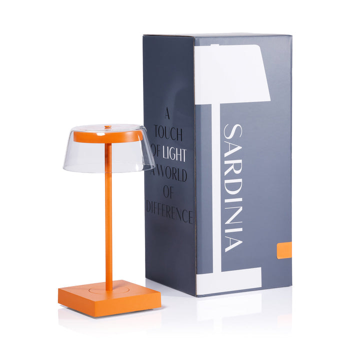 Sardinia Rechargeable Table Light - Deep Tangerine