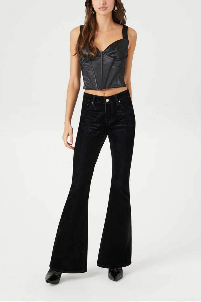 Satin Bustier Crop Top