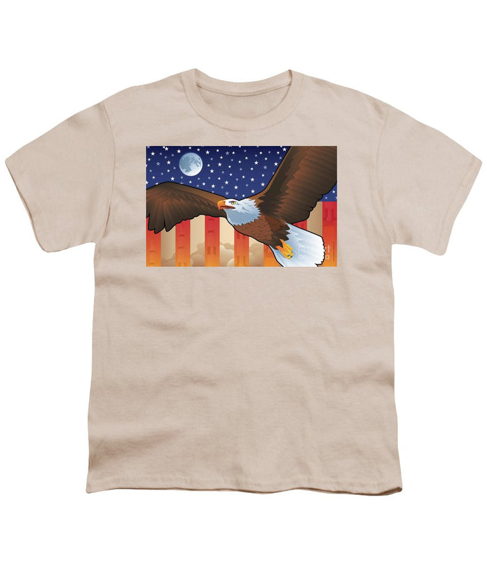Saturn V Eagle Moon Launch - Youth T-Shirt