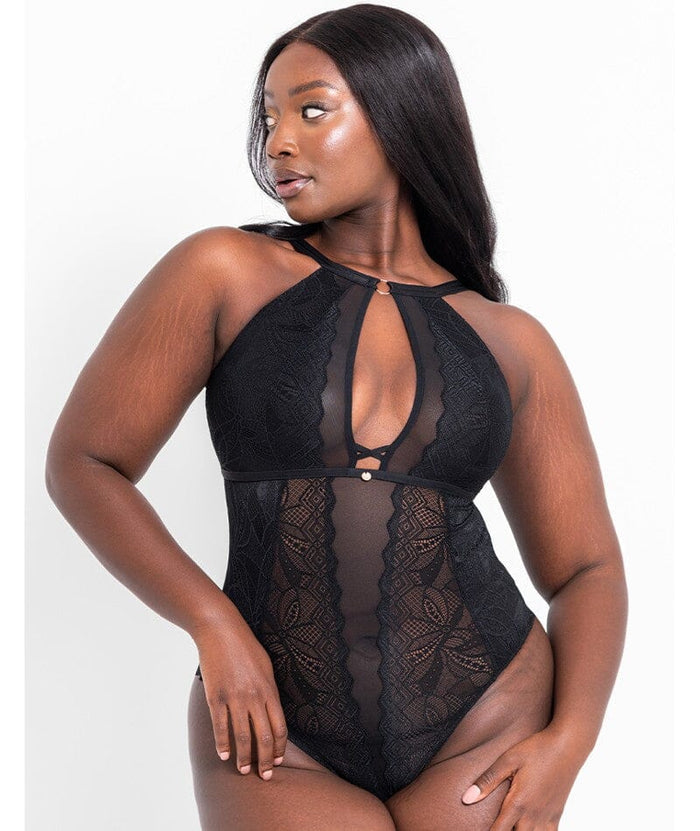 Scantilly Opulence Stretch Lace Bodysuit - Black Bodysuits & Basques